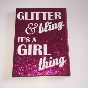 Glitter and Bling sign